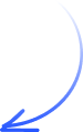 Curved arrow left blue