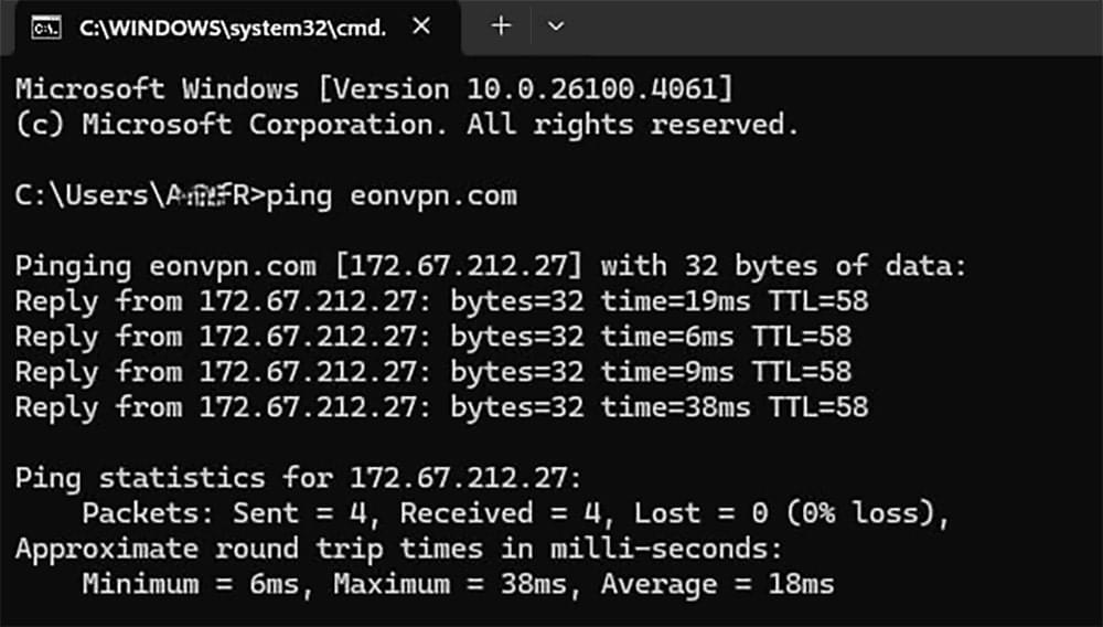 Read Ping Result