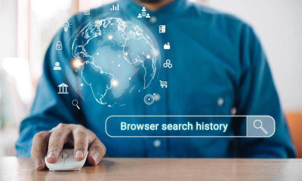 Browser search history