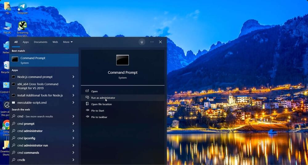 Run as Administrator